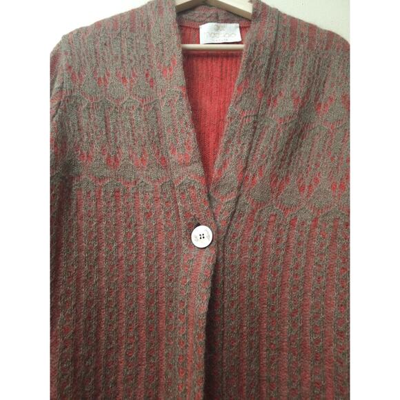 Gai Mattiolo Mohair Wool Long Cardigan Coat One Size - Picture 5 of 11